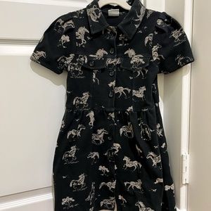 Zara Girls Horse Dress, Size 8